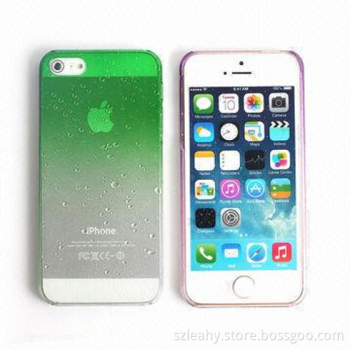 Gradual Change Raindrop Plastic Cases for iPhone 5S